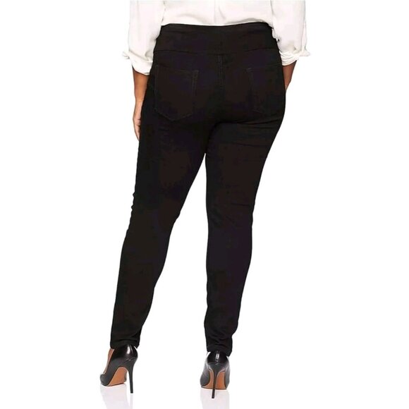 LEE Sculpting Slim Fit Skinny Leg Black Jeans Womens Plus 22W Med Pull On NWT - Picture 2 of 5